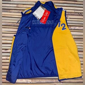 Ecko Unlimited Blue and Yellow Men's Vest